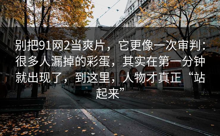 别把91网2当爽片，它更像一次审判：很多人漏掉的彩蛋，其实在第一分钟就出现了，到这里，人物才真正“站起来”